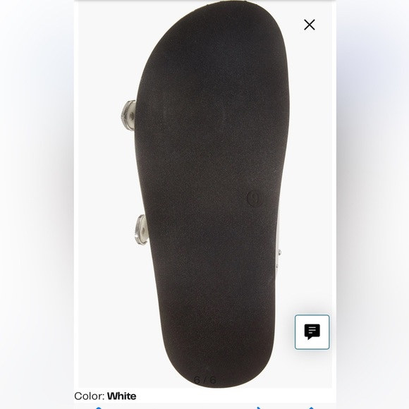 Steve Madden Connely Buckle Slide Sandal White Womens Sz 7.5 - Picture 5 of 11